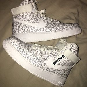 Nike Air Force One Just Do It High Tops